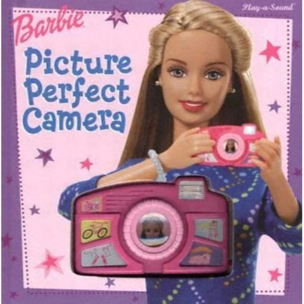 VTG Barbie Picture Perfect Dana Richter Hardcover Book Children Sounds Working